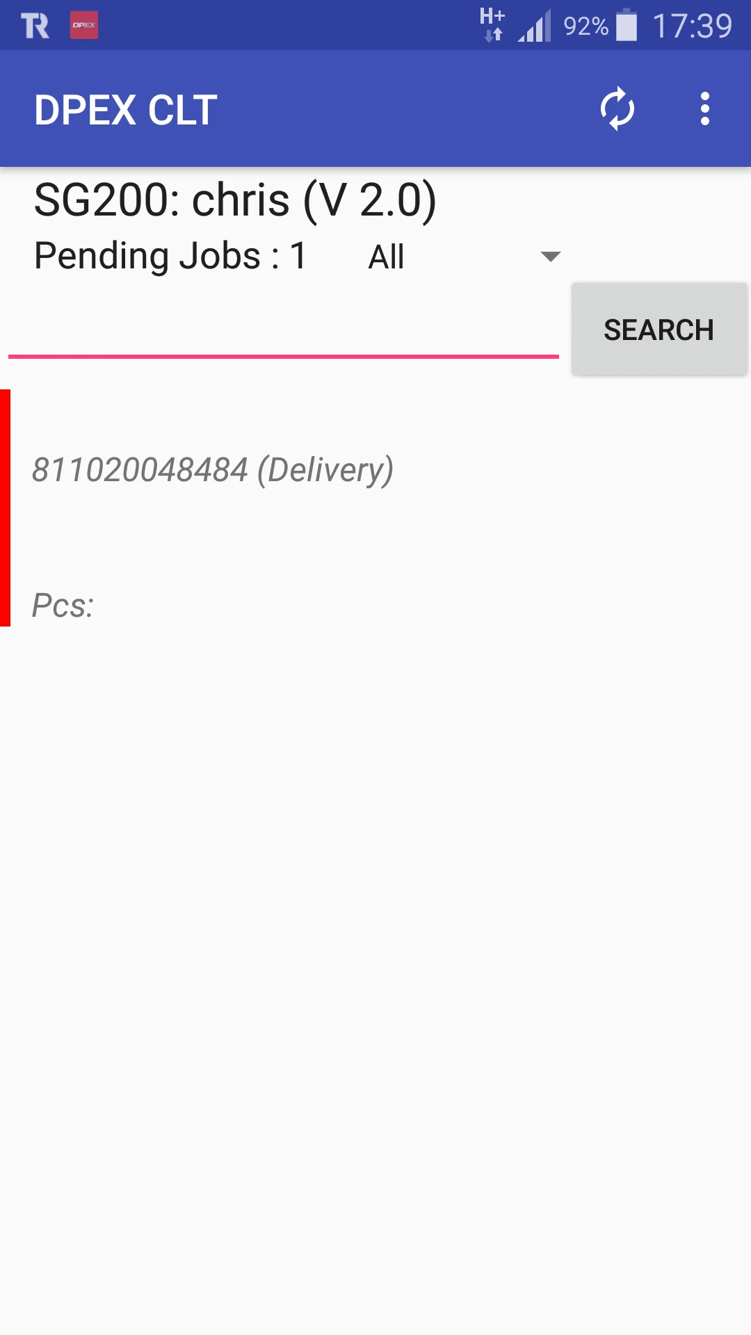 DPEX TMS screenshot